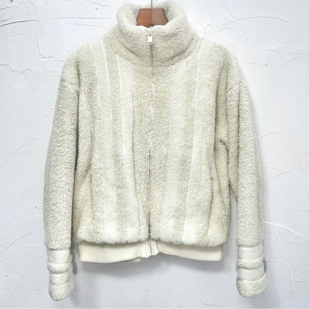 Athleta Willow Fleece Sherpa Bomber Jacket - Picture 9 of 15